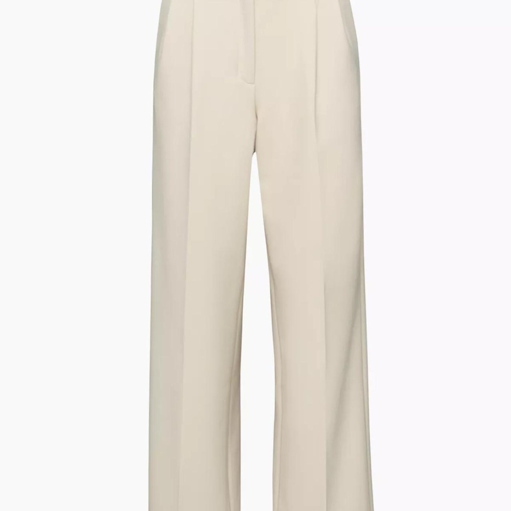 Aritzia Babaton Pleated Pant High Rise Trouser Size 00 Birch